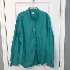 J. Crew turquoise Oxford shirt XL